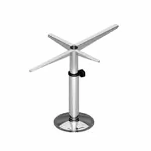 Pedestal telescópico para mesa con soporte en cruz