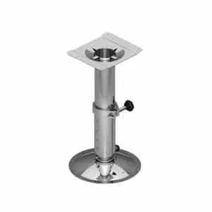 Pedestal telescópico para mesa con soporte cuadrado