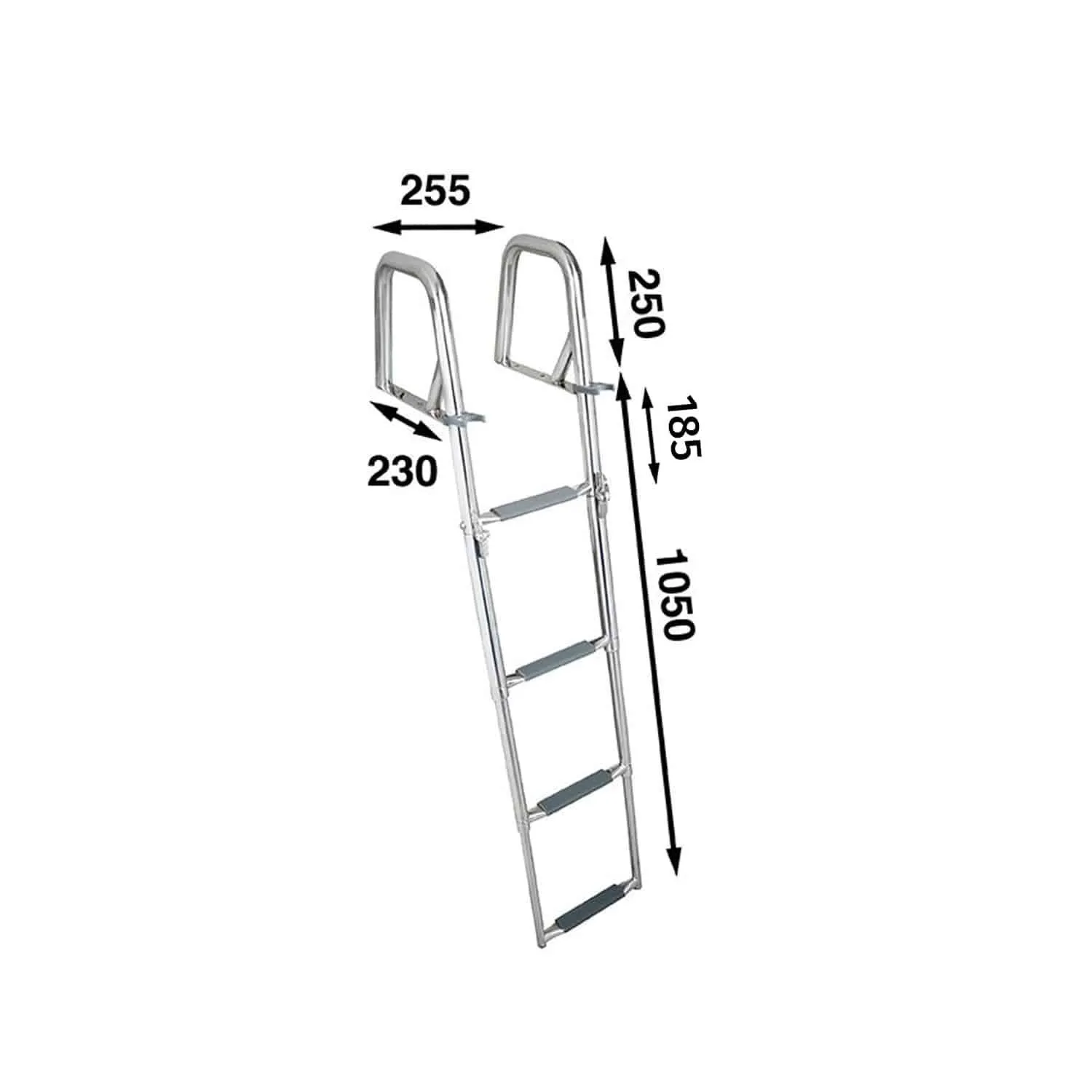 Escalera de baño telescópica quita y pon 4 peldaños