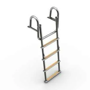 Escalera de baño ancha plegable 4 peldaños