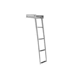 Escalera de baño telescópica bajo plataforma 4 peldaños