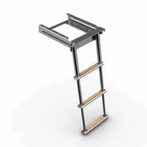 Escalera de baño telescópia bajo plataforma