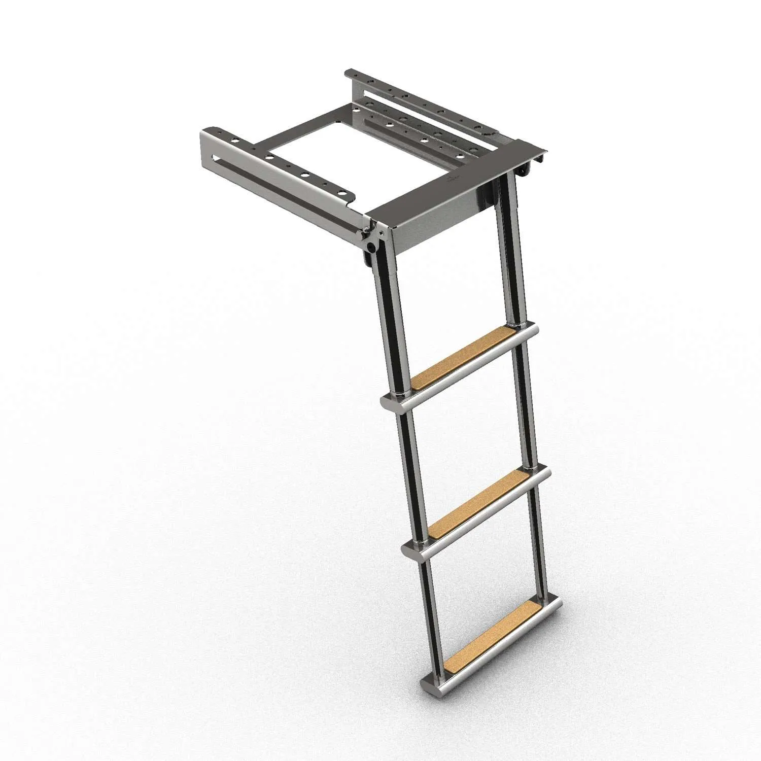 Escalera de baño telescópia bajo plataforma