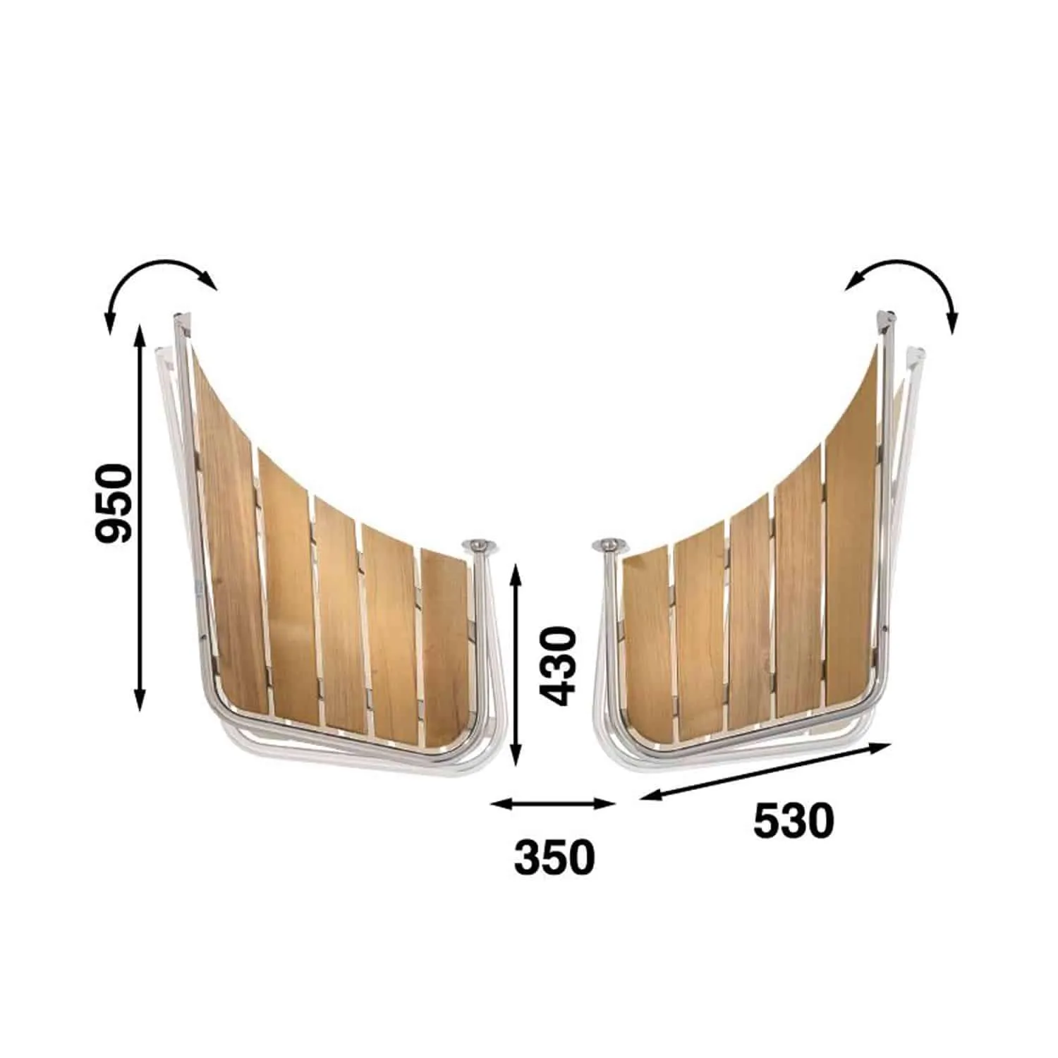 Plataforma de baño para llaut 530 x 430 mm