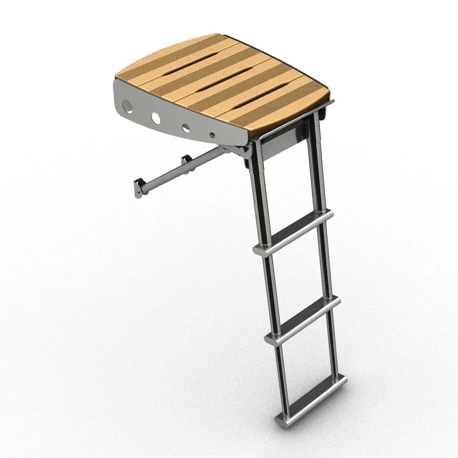 Plataforma de baño con escalera empotrable