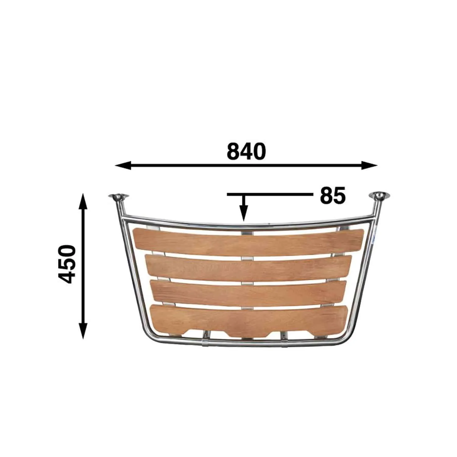 Plataforma de baño para veleros 840 x 450 mm
