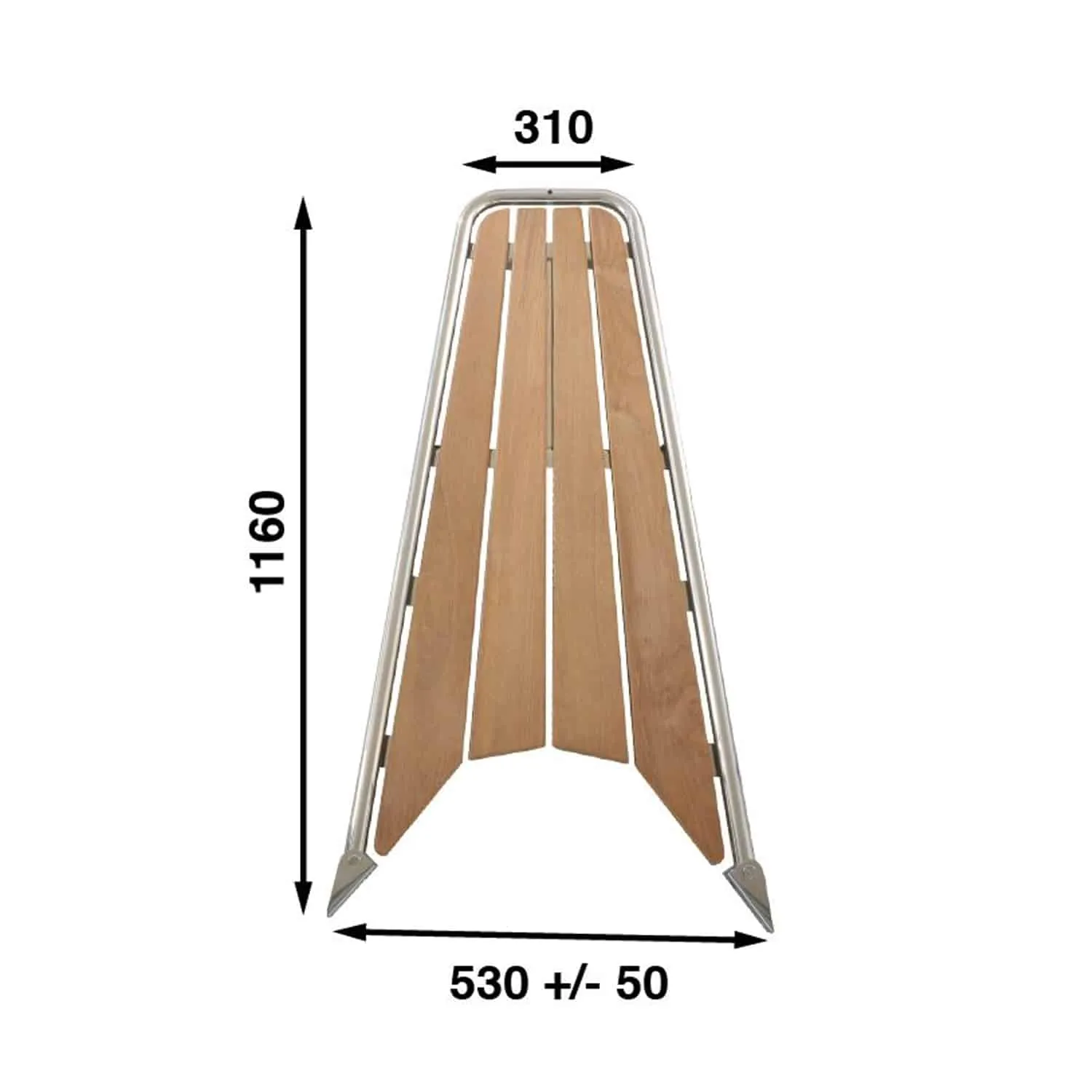 Botalón de proa para veleros 1160 x 530 mm