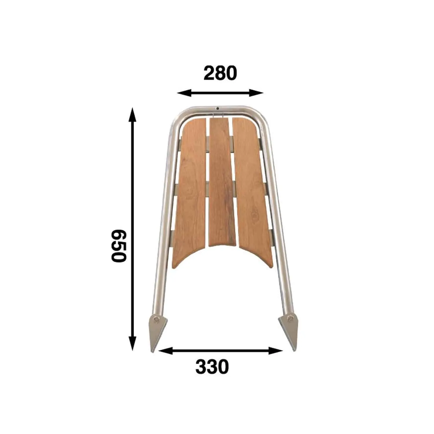 Botalón de proa para veleros 650 x 330 mm