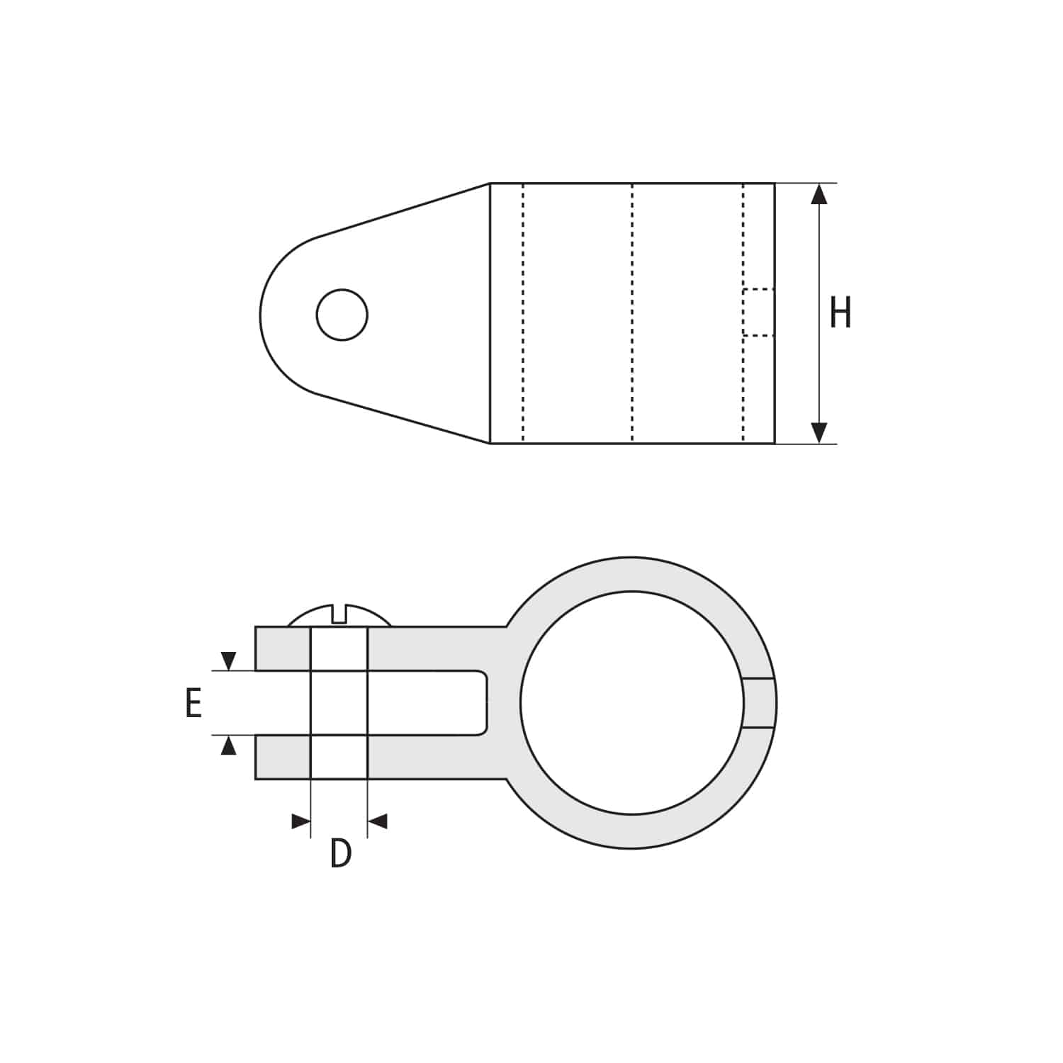 Brida para tubo acero inoxidable