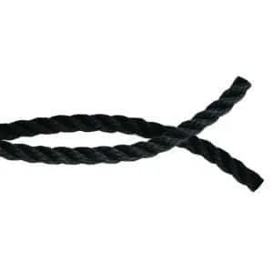Cabo de amarre y fondeo 3 cordones negro
