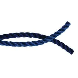 Cabo de amarre y fondeo 3 cordones azul marino