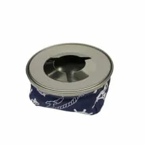 Cenicero anti brisa azul
