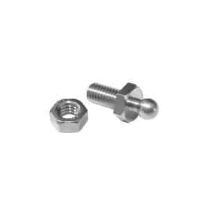 Broche macho con tornillo y tuerca
