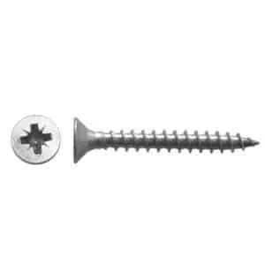 DIN 9100 Tornillo aglomerado avellanado pozidrive rosca entera (pack)