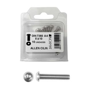 DIN 7380 Tornillo allen extraplano (blíster)