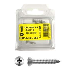DIN 7983 Tornillo rosca chapa gota sebo phillips (blíster)