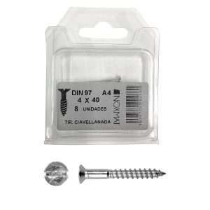 DIN 97 tornillo rosca madera (blíster)