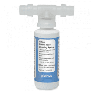 Sistema de limpieza de inodoro en linea