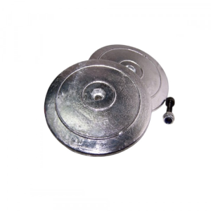 Juego de ánodos tipo disco para fijar en pala timón
