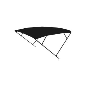 Bimini 4 arcos de aluminio negro