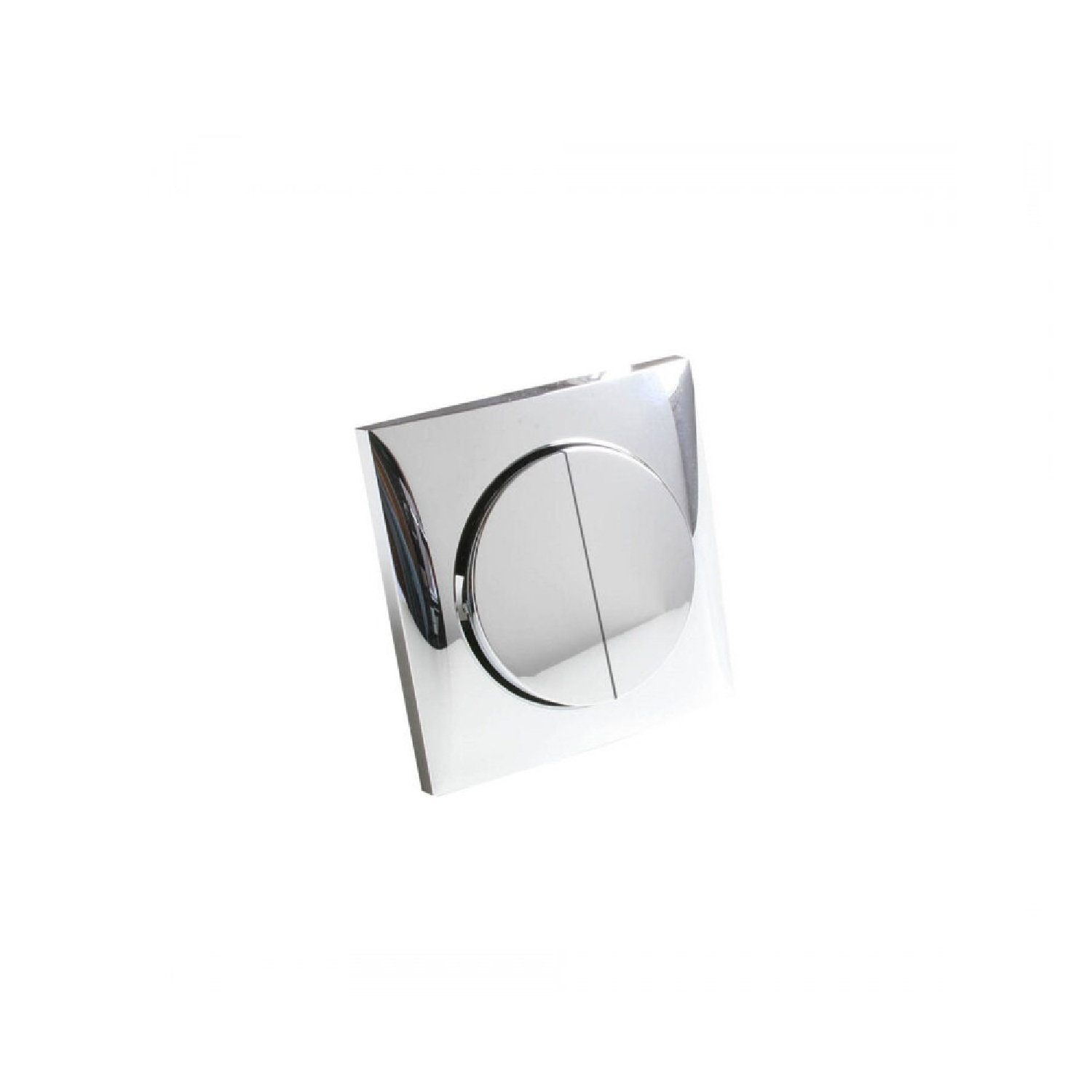 Interruptor doble simple cromado